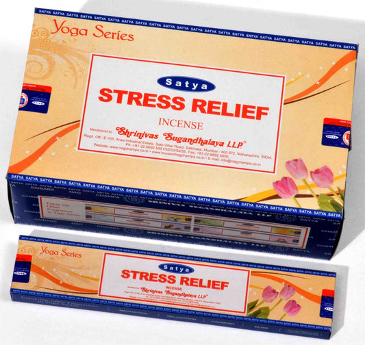 Stress Relief 15g Satya Incense Sticks