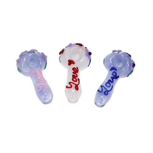 Frit Love, Heart, Flower Lifted Design Spoon