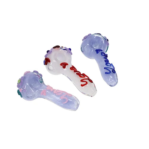 Frit Love, Heart, Flower Lifted Design Spoon