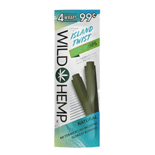 Wild Hemp Island Twist Wraps 4 pack