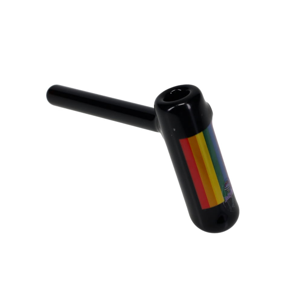 Jellyfish Glass Small Pride Bubbler - Black SALE