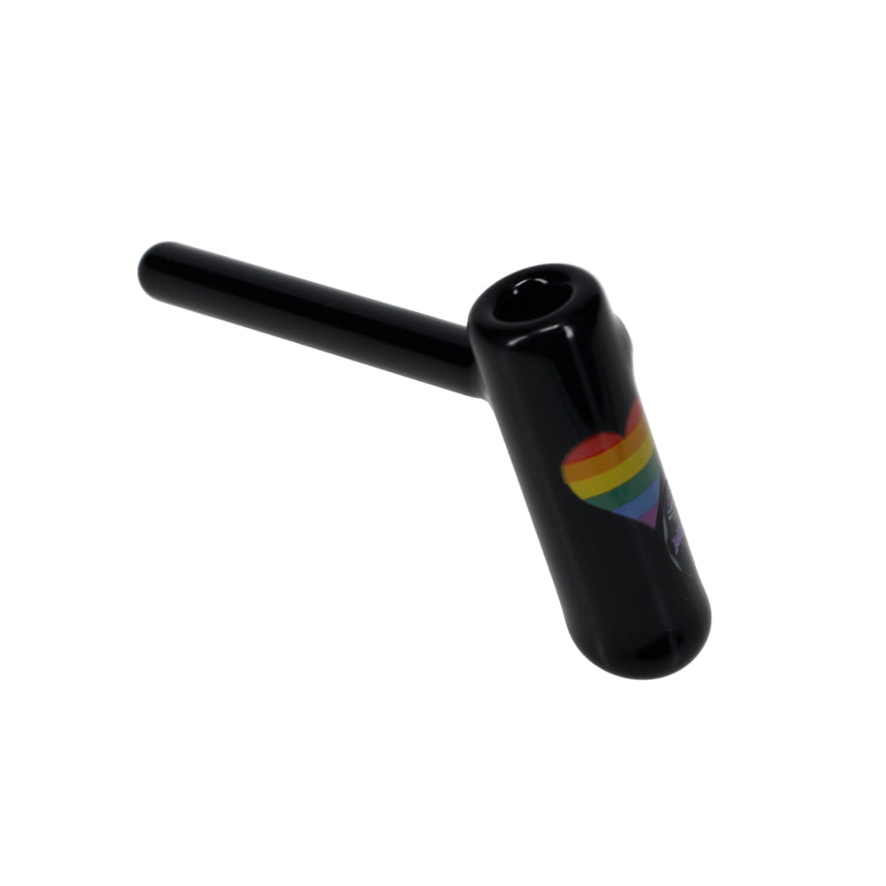 Jellyfish Glass Small Pride Bubbler - Black SALE