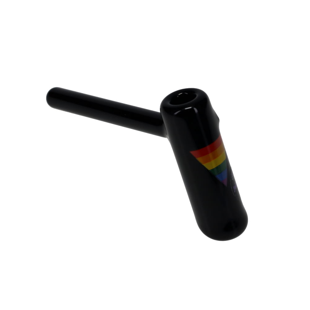 Jellyfish Glass Small Pride Bubbler - Black SALE
