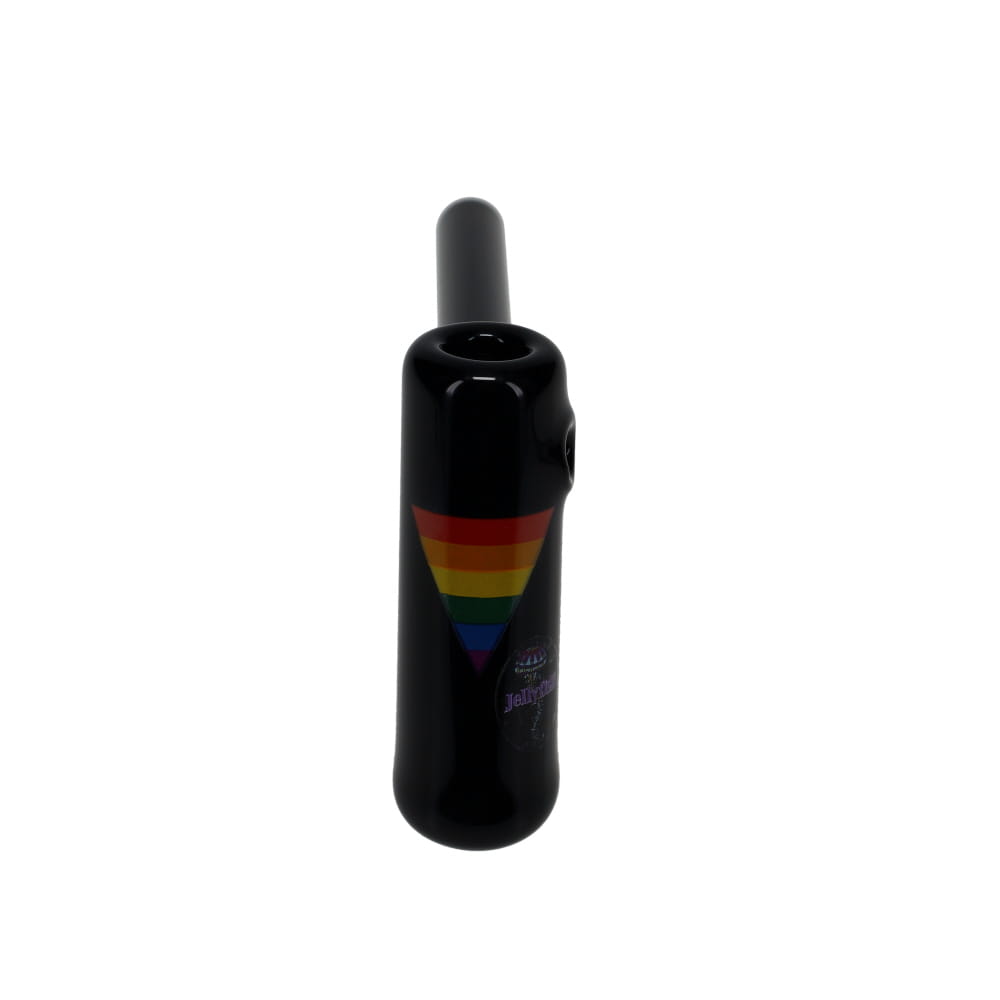 Jellyfish Glass Small Pride Bubbler - Black SALE