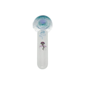 Jellyfish Glass Blue and White Frit Frosted Mini Spoon