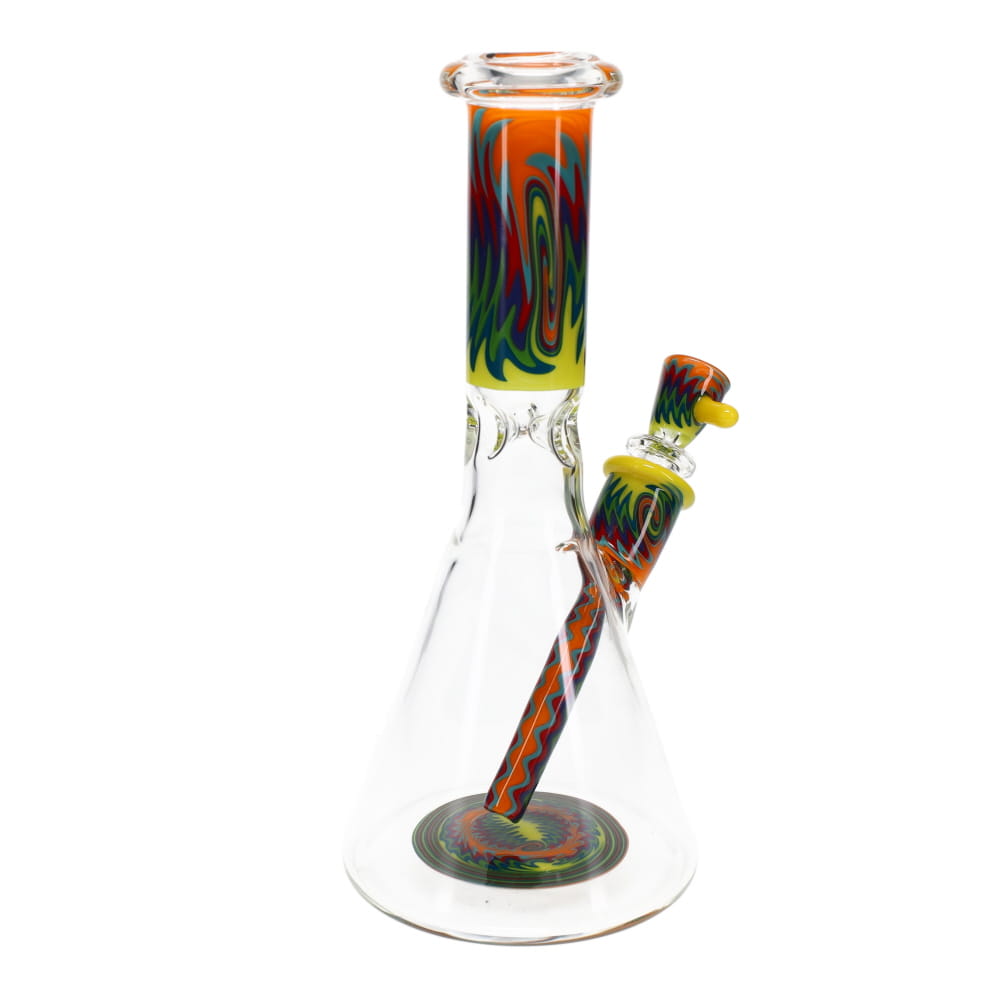 Jemmie Glass 12" Wig Wag Rainbow Beaker