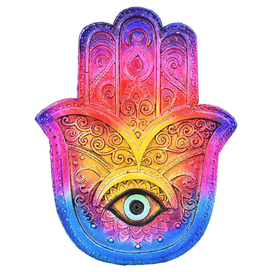 Jewel-Tone Ombre Hamsa Incense Burner