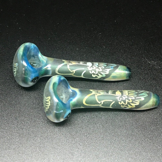 Joe Palmero Glass Etched Flying D Pipe SALE