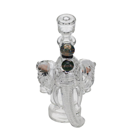 Jahnny Rise Glass Clear Elephant Recycler