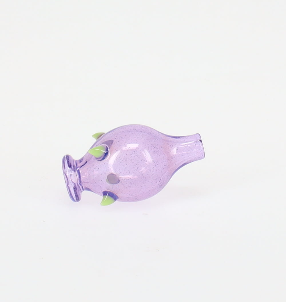 Kaleb Folck Glass Purple Face Rig with Carb Cap