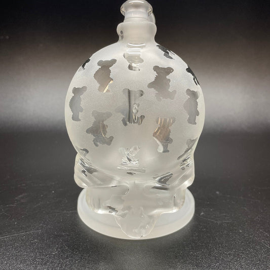 Paulie 2 Fingers Sandblasted Skull Dancing Bears Bubbler