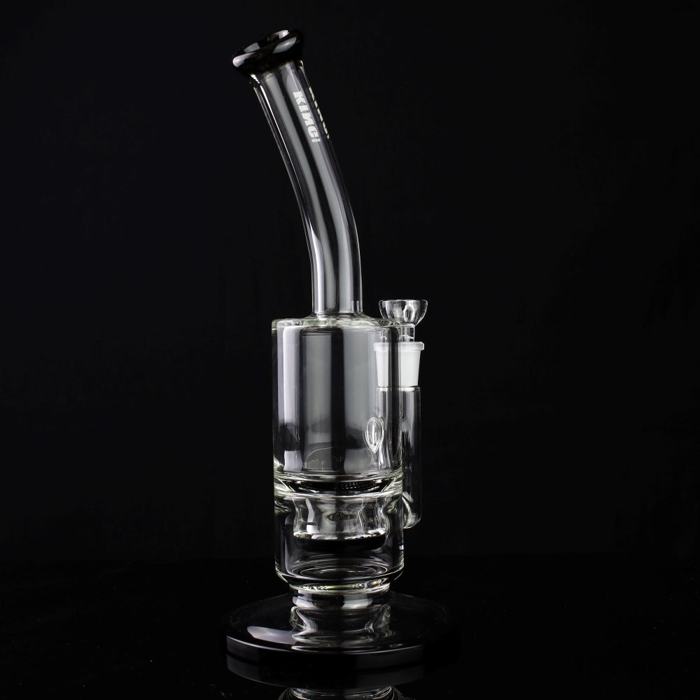 King Volcano 65mm Bent Neck with Recessed Honeycomb Perc and Color Wraps 12" Rig