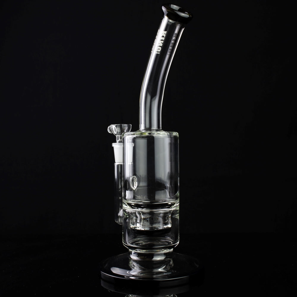 King Volcano 65mm Bent Neck with Recessed Honeycomb Perc and Color Wraps 12" Rig