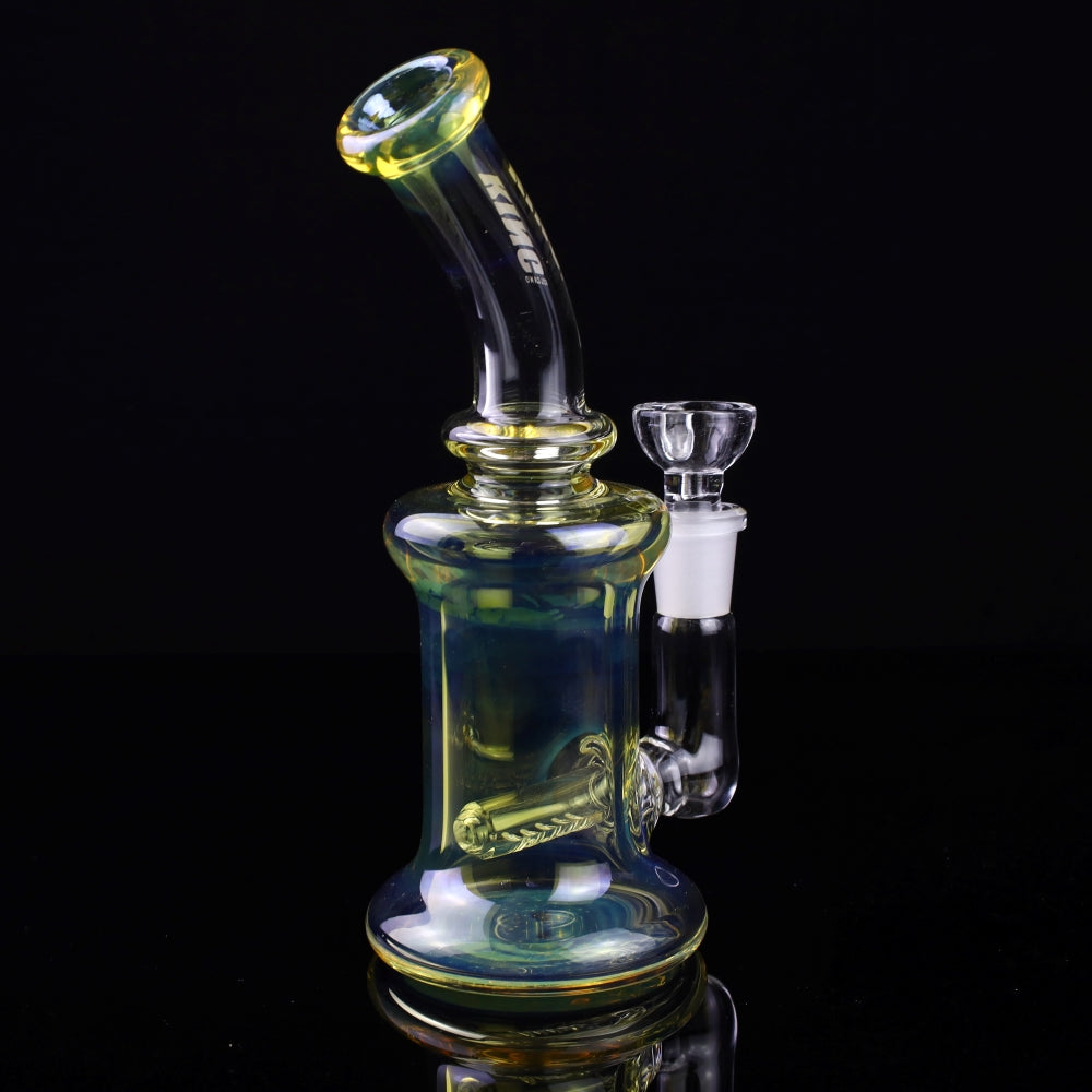 King Volcano 44mm Bent Neck Fume Inline 8" Rig