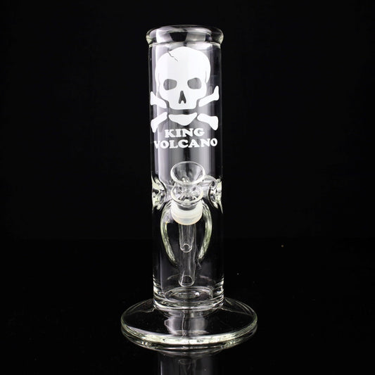 King Volcano 50mm Skull Ice Pinch Straight Tube 8" - 9mm