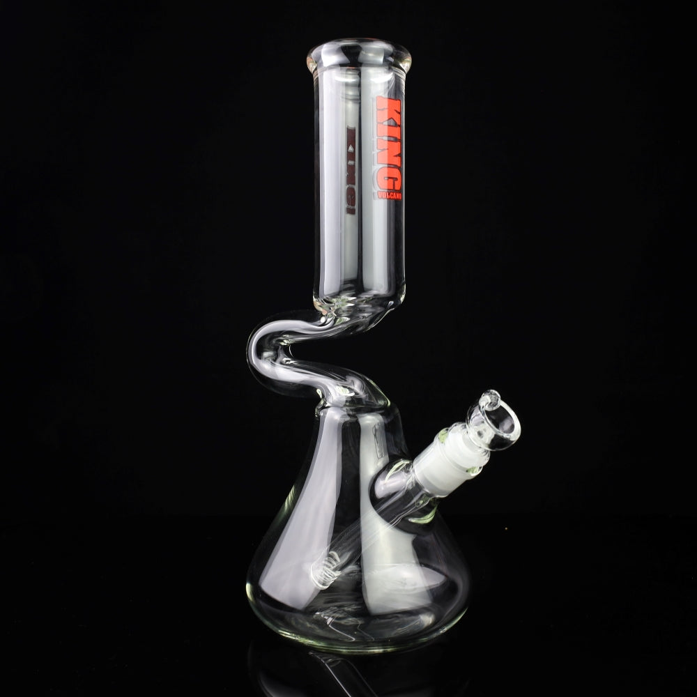 King Volcano 50mm Zig Zag Beaker 12" SALE