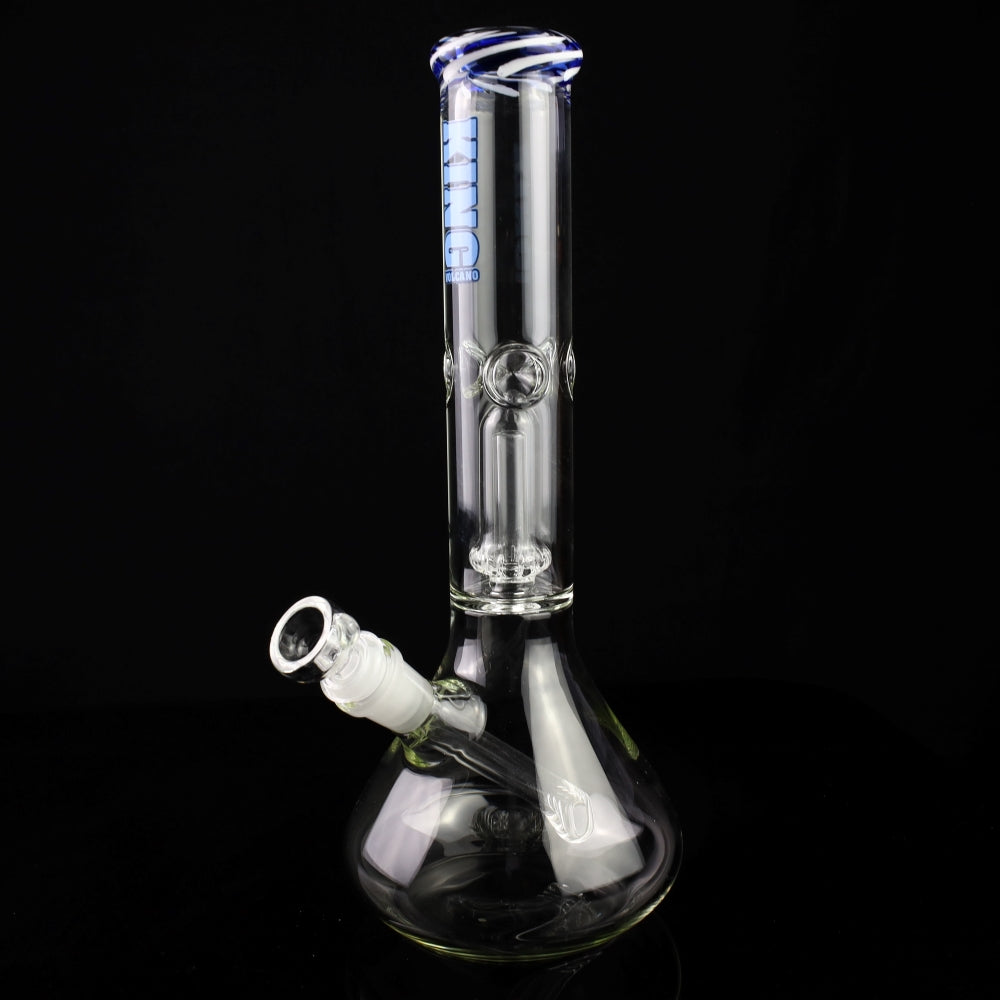 King Volcano 44mm Showerhead Perc Beaker with Color Wrap 12"