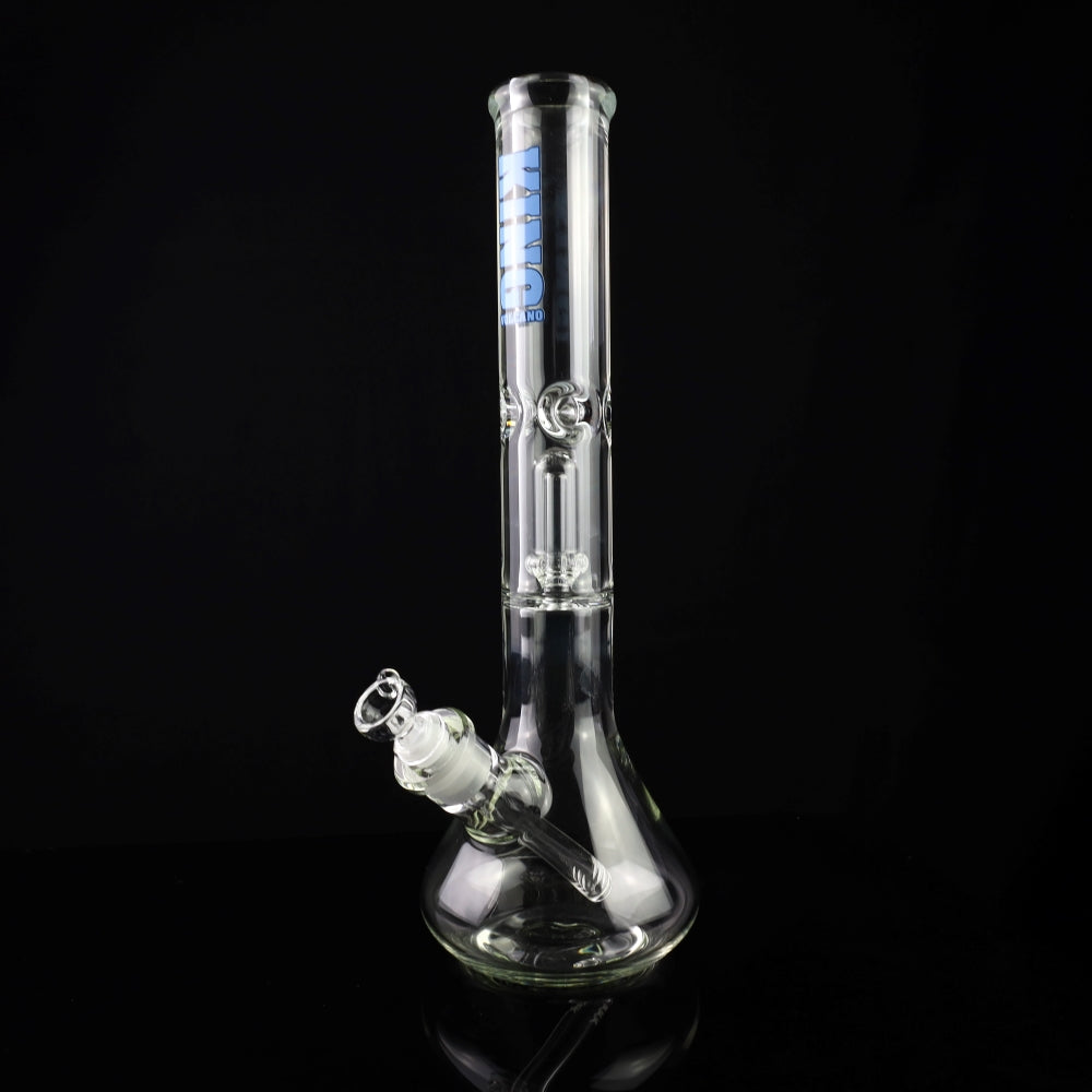 King Volcano 15” Clear Showerhead Perc 50mm Beaker - 9mm SALE