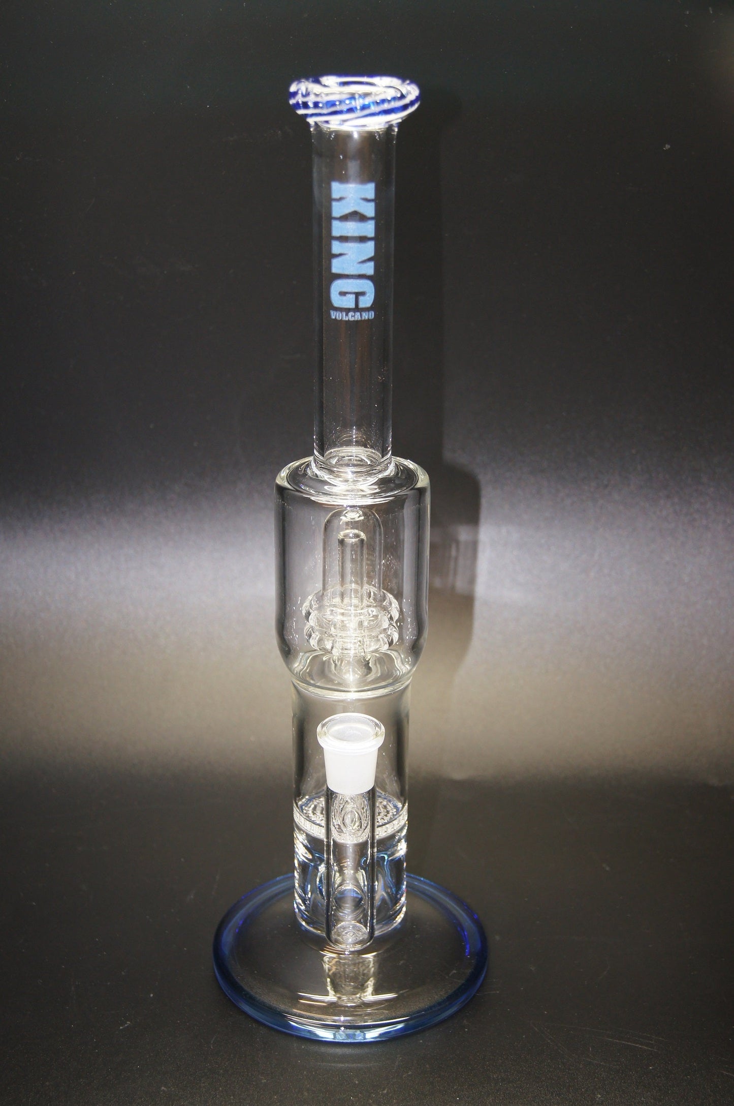 King Volcano 2 Chamber Perc Worked Top Water Pipe