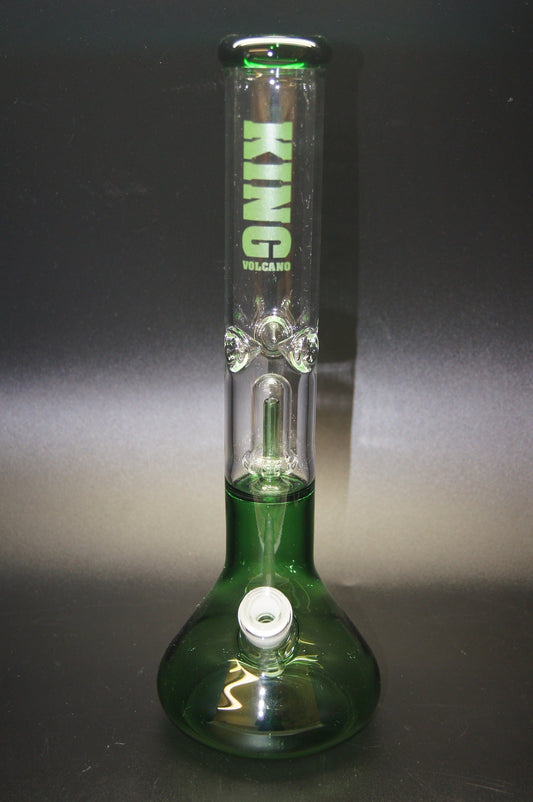 King Volcano Single Chamber 1/2 Color Showerhead Water Pipe 15"