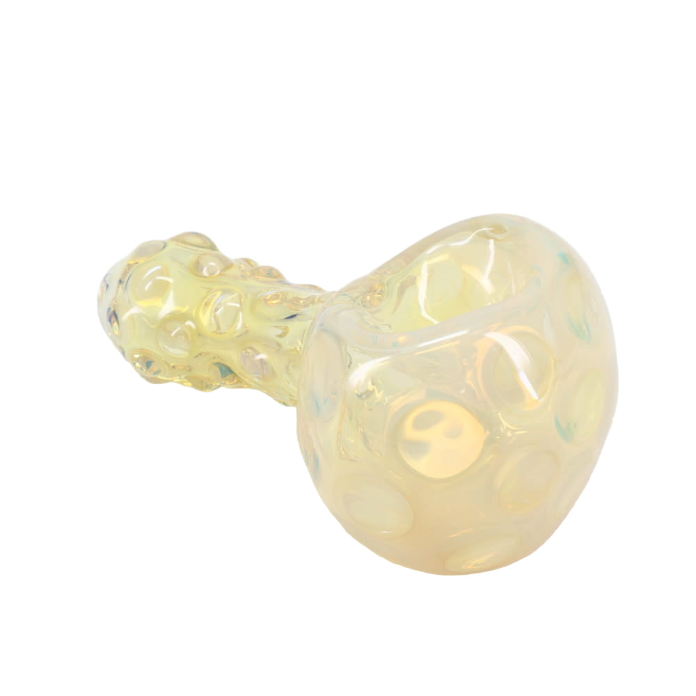 Kyle White Glass Fumey Bumpy Spoon