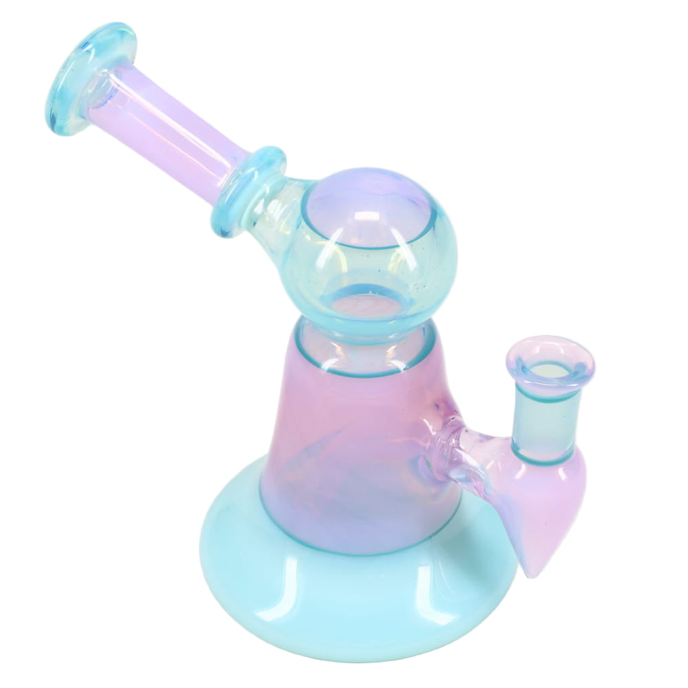 Kyle White Glass Rig - Blue & Purple
