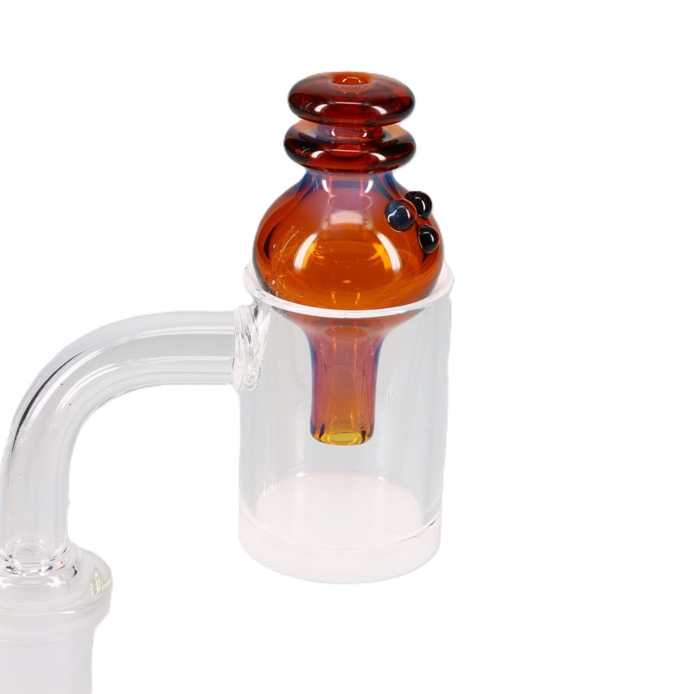 Kyle White Glass Color/Fume Bubble Carb Cap