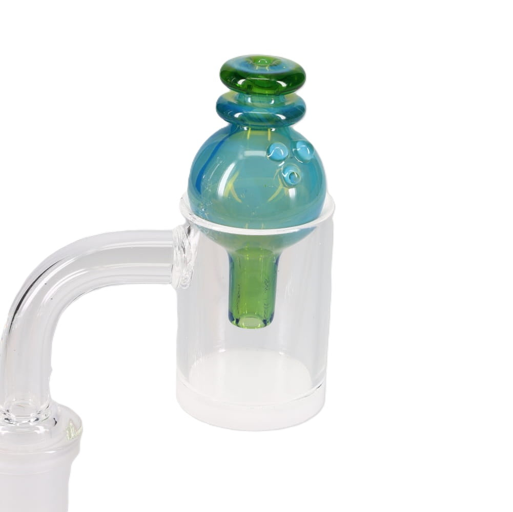 Kyle White Glass Color/Fume Bubble Carb Cap