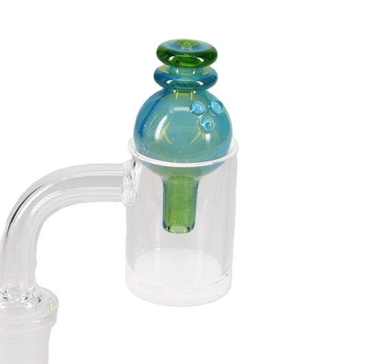 Kyle White Glass Color/Fume Bubble Carb Cap