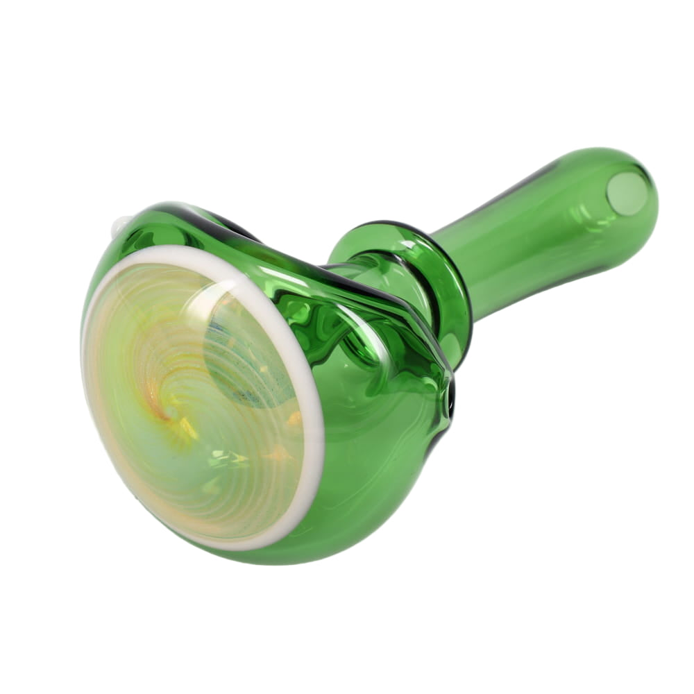Kyle White Glass Color/Fume Portal Cap Spoon
