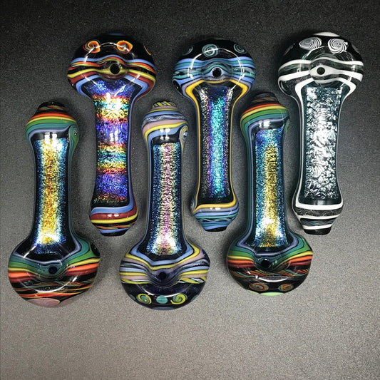 Labrat Glass Fancy Dichro Worked Pipe SALE