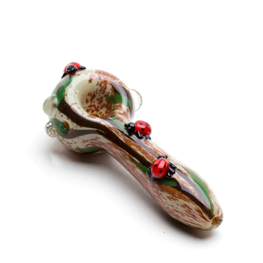 Empire Glassworks Lady Bug Small Spoon Pipe