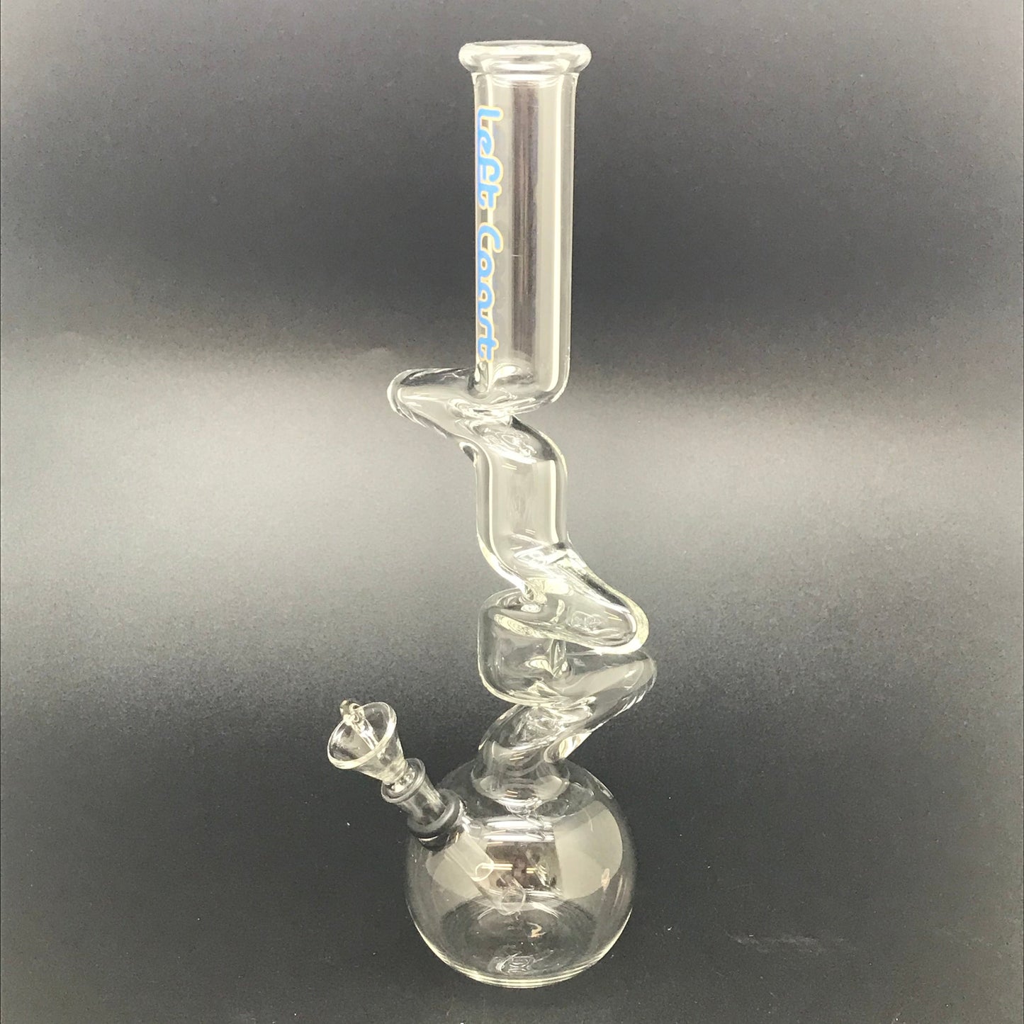 Left Coast Scientific Glass 12" Zig Zag Bubble