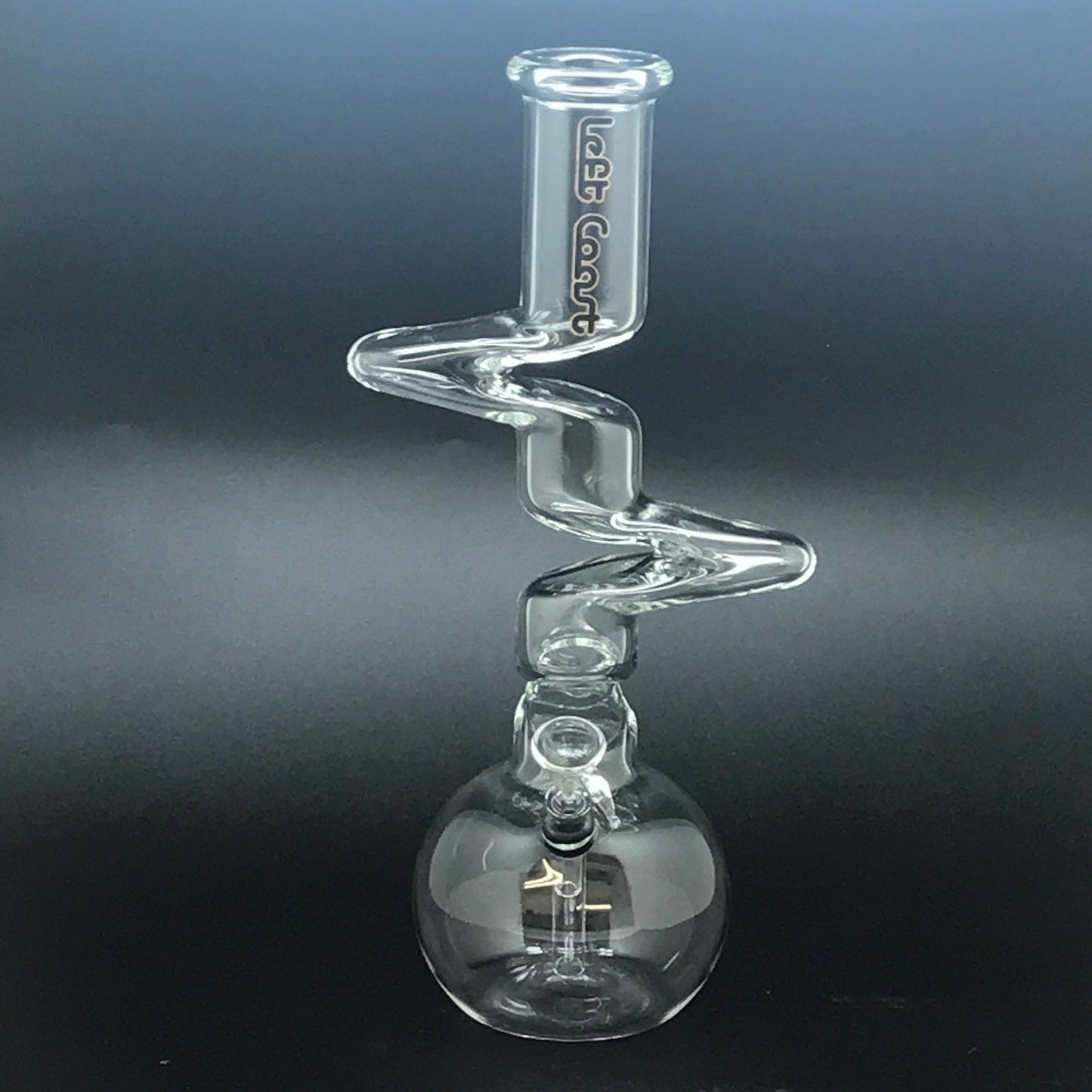 Left Coast Scientific Glass 15" Zig Zag Bubble