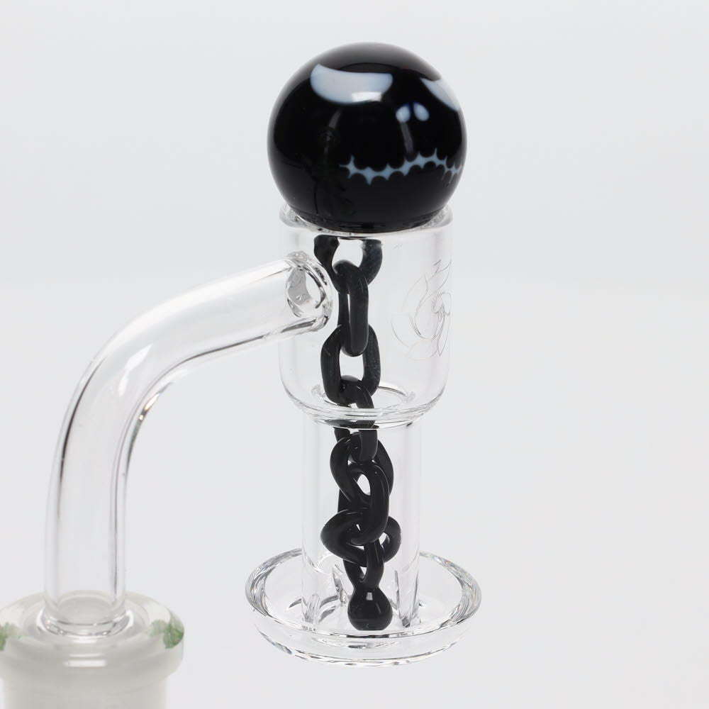 Lil Bear Glass Black Nitemare Ball and Chain Set
