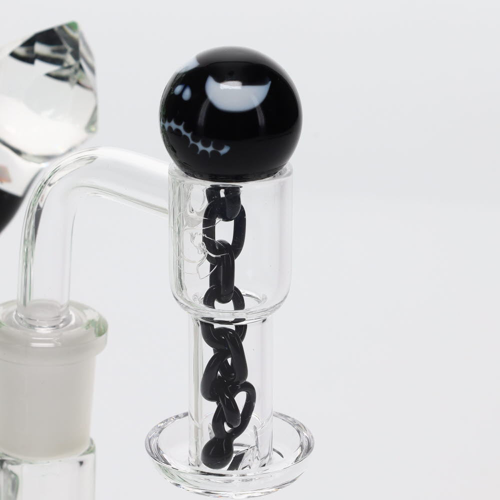 Lil Bear Glass Black Nitemare Ball and Chain Set