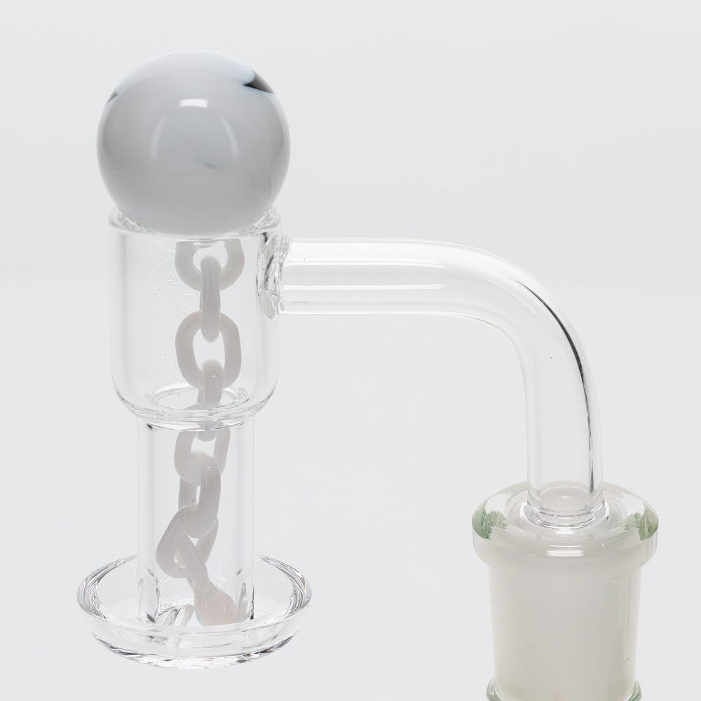 Lil Bear Glass White Nitemare Ball and Chain Set