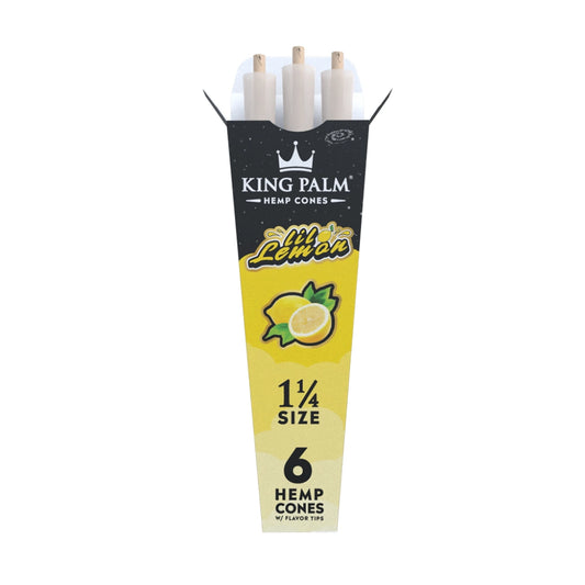 King Palm Lil Lemon 1 1/4 Hemp Cones 6 pack