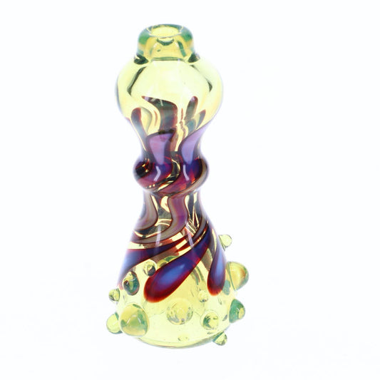 Liquid Sand Large CFL Pink & Yellow Chillum