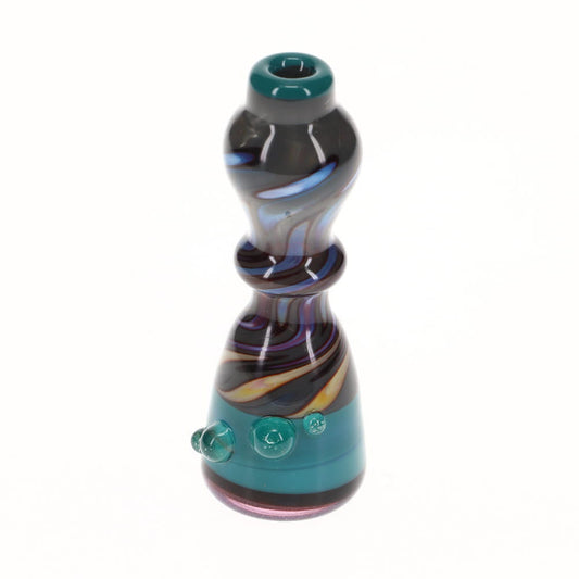 Liquid Sand Large Teal & Gray Chillum