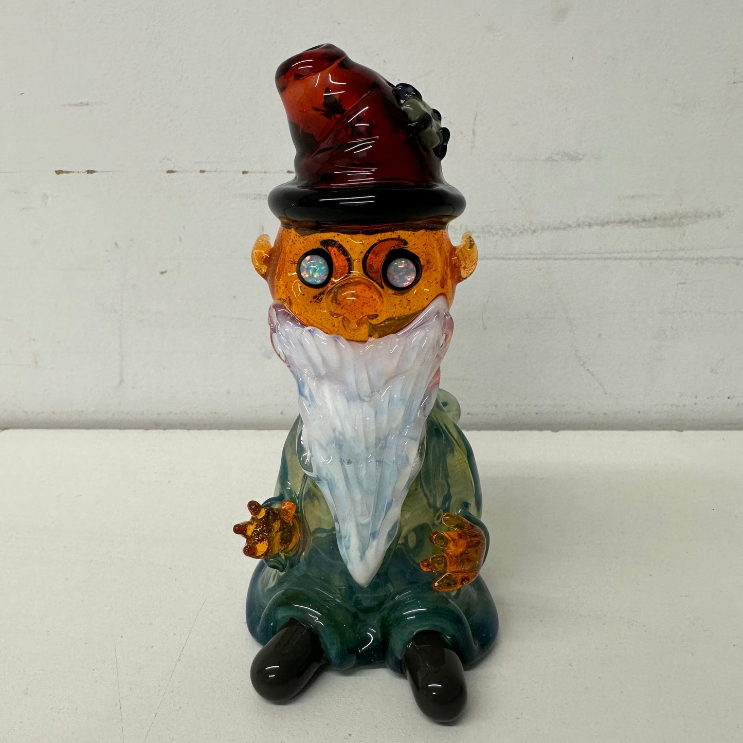 Lyssa Lou Glass Orange & White CFL Gnomad