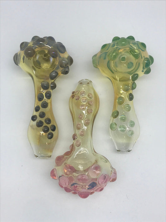 Malachite Glass Color Warty Fumed Pipe SALE