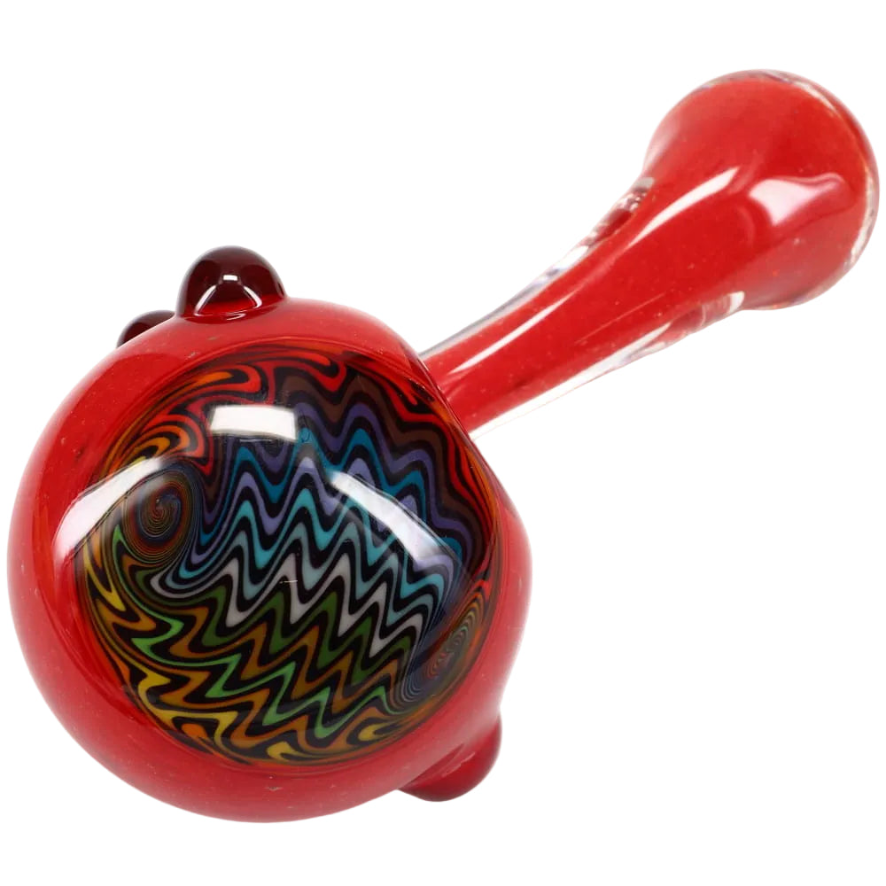 Matty White Glass Large Frit Wig Wag Cap Sherlock