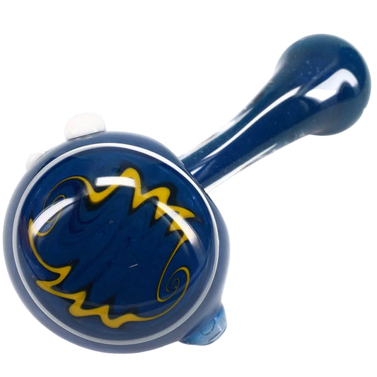 Matty White Glass Large Frit Wig Wag Cap Sherlock