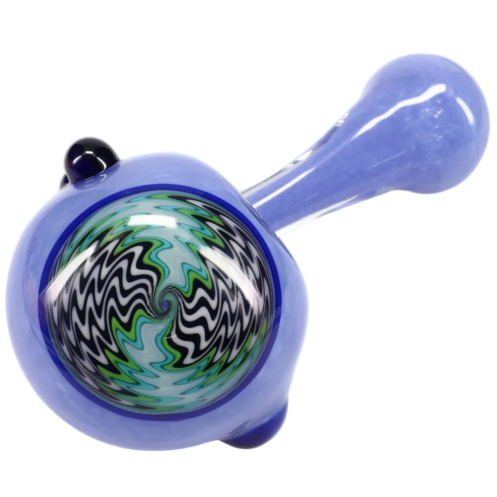 Matty White Glass Large Frit Wig Wag Cap Sherlock