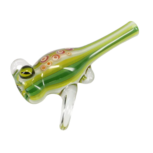 Matty White Glass Frog/Fish Assorted Chillum