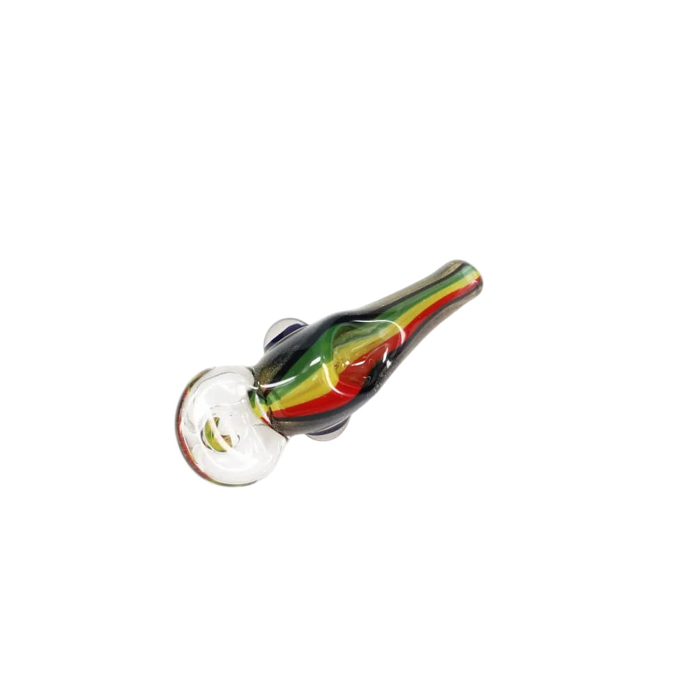 Matty White Glass Mini Linework Fishing Lure Spoon