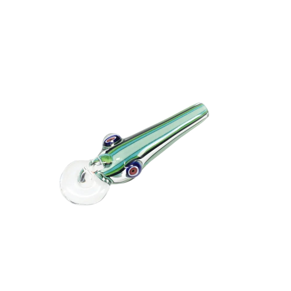 Matty White Glass Mini Linework Fishing Lure Spoon