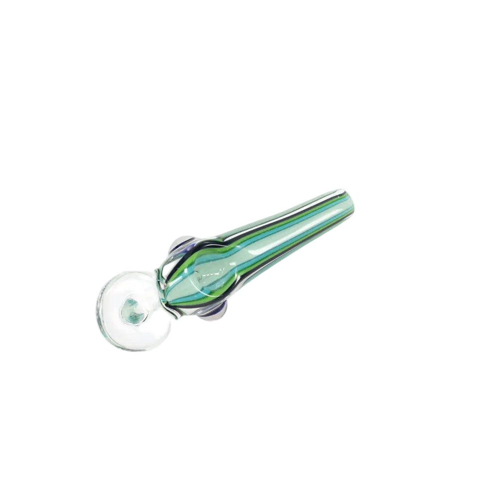 Matty White Glass Mini Linework Fishing Lure Spoon