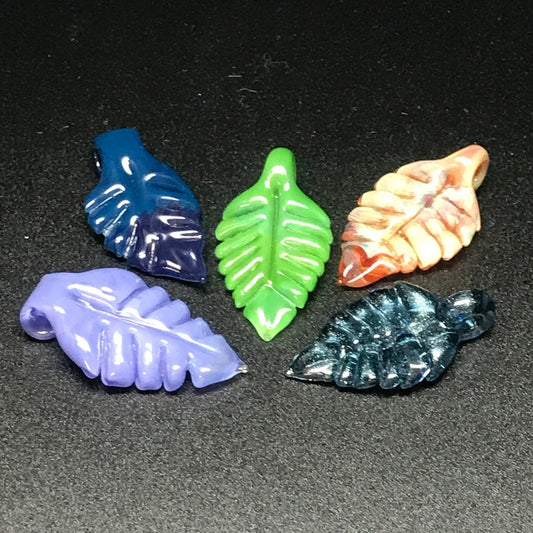 Mtn Life Glass Leaf Pendant